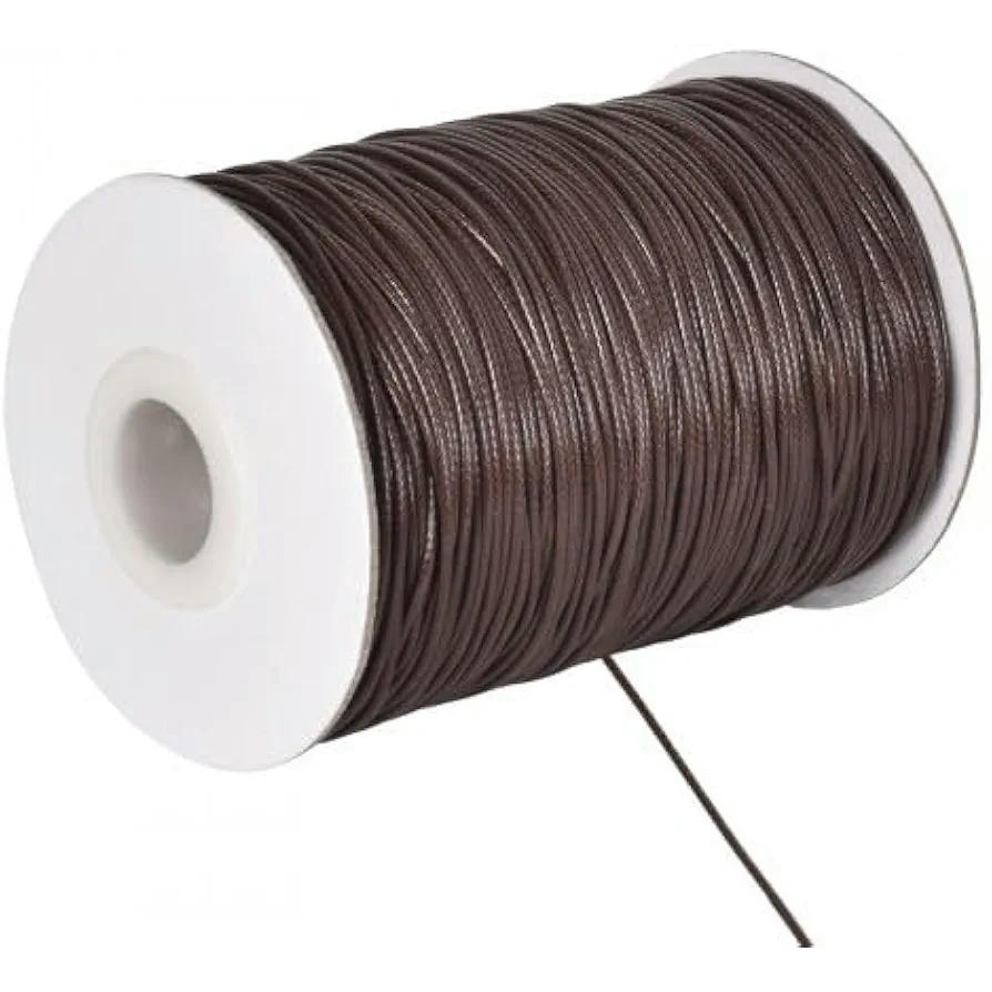 160m Cuerda Elástica 1mm para Manualidades y Joyería en Color Marrón