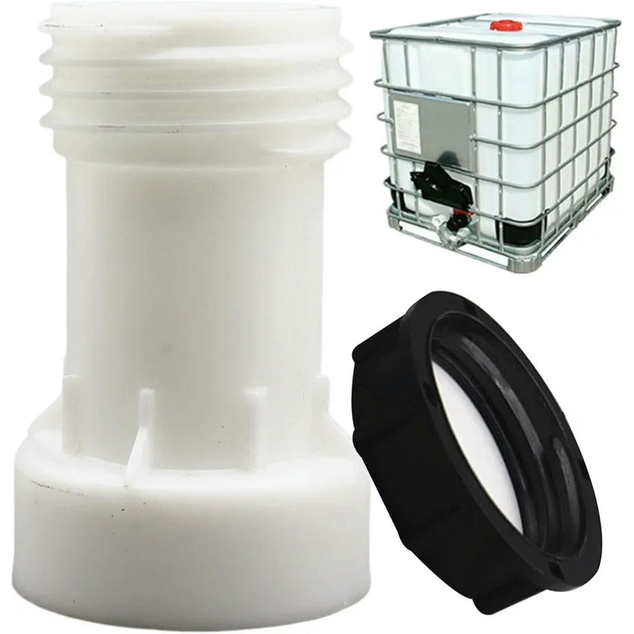 Adaptador IBC S60x6, extensión para grifo, accesorio compatible para contenedores IBC, tubo de extensión con junta de PVC