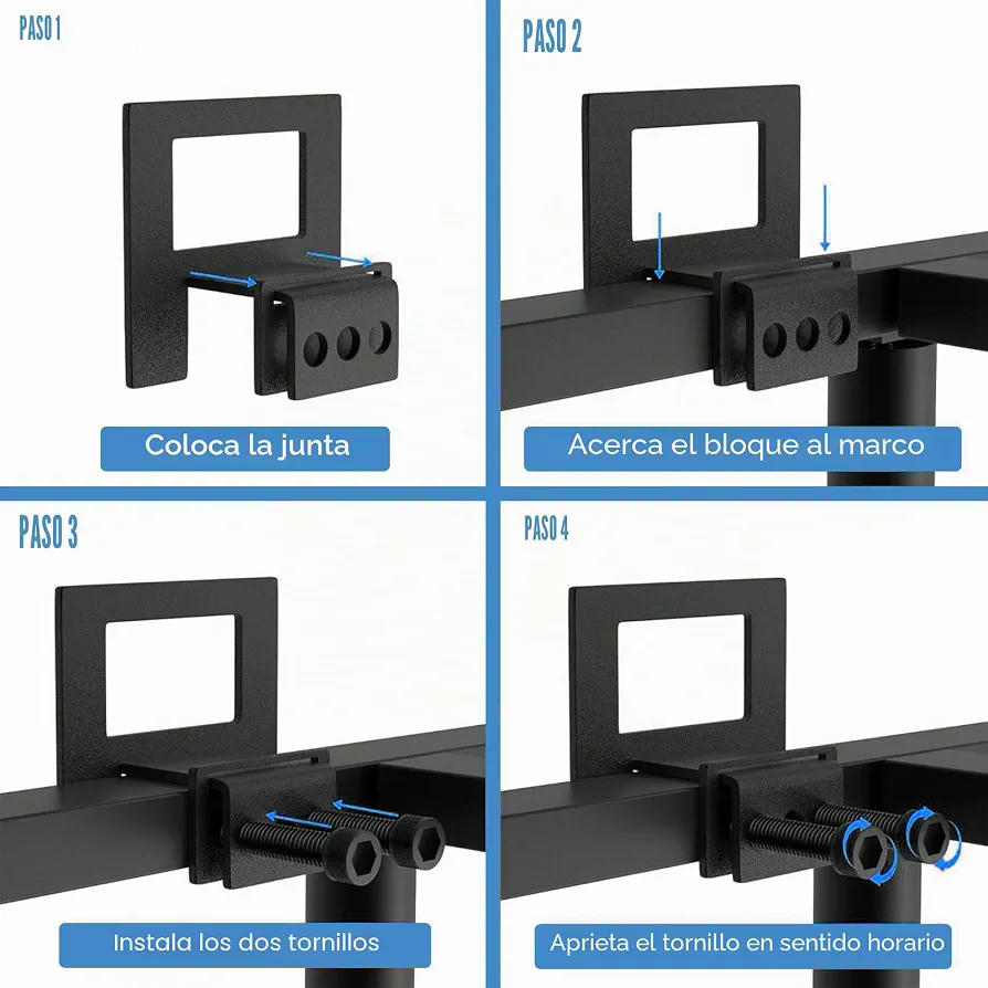 Soporte antideslizante para colchón de 6 piezas, ajustable y duradero, color negro