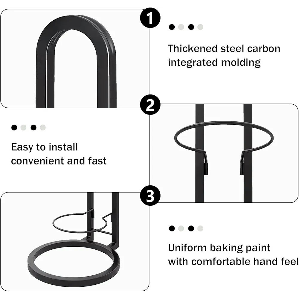 Estante de Almacenamiento Vertical para 4 Pelotas, Soporte Extraíble para Baloncesto, Fútbol y Voleibol (Negro)