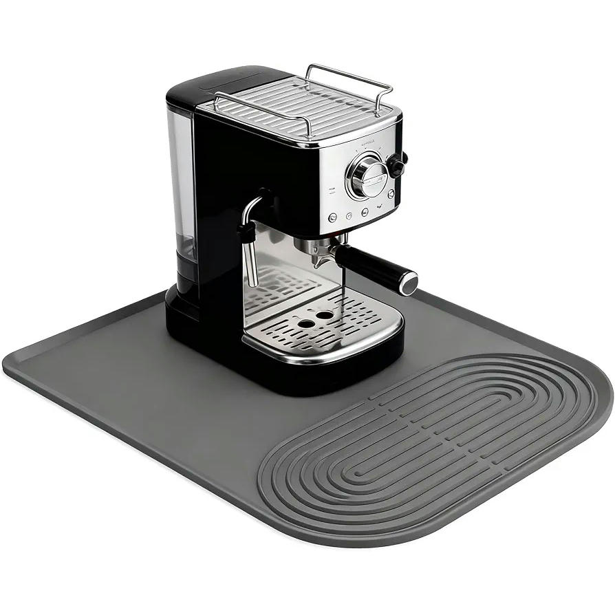 Alfombrilla de Silicona Antideslizante para Cafetera 60x40cm, Ideal para la Cocina y el Baño