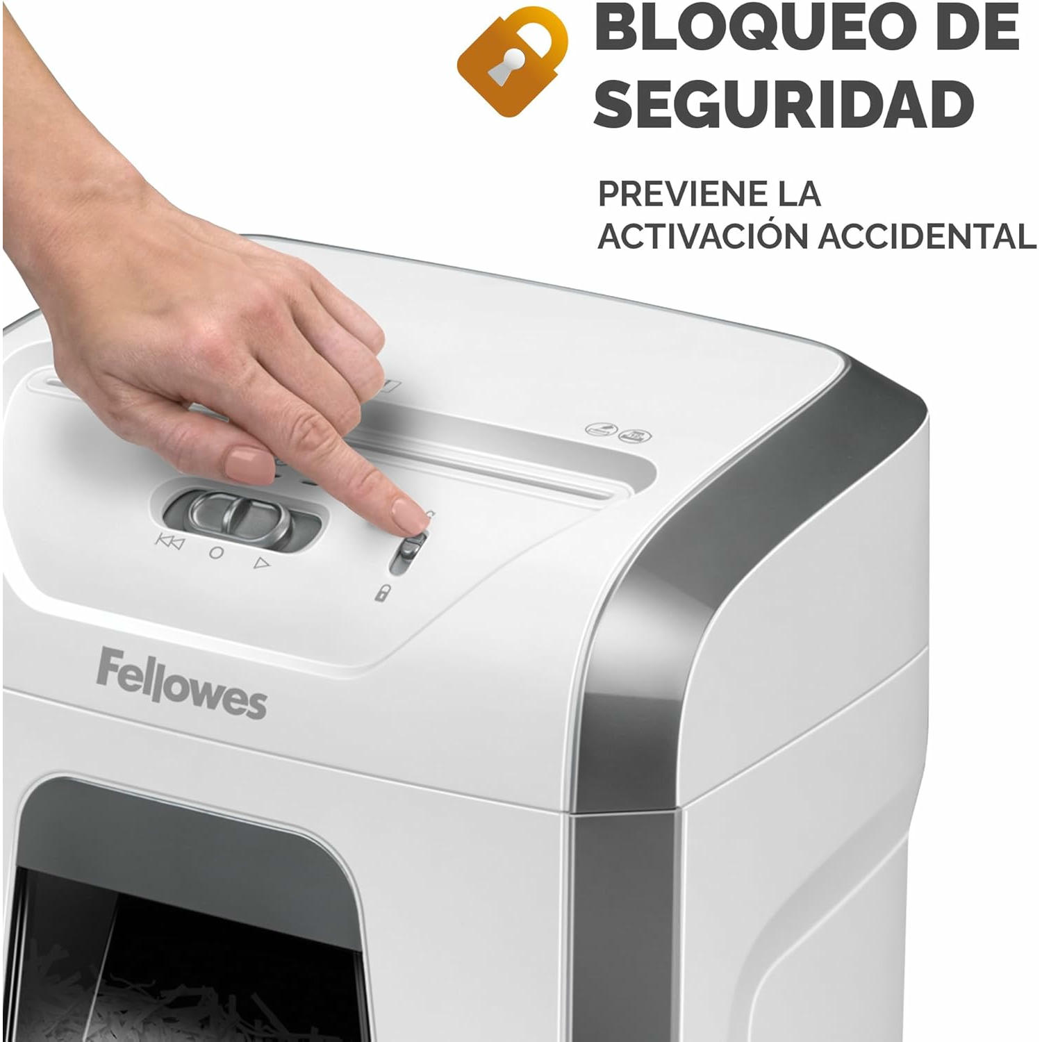 Fellowes FS-12C - Trituradora de Papel, Corte en partículas, destruye hasta 12 Hojas, destructora de Papel Uso Personal, Papelera 19L, Nivel de Seguridad DIN-P4, Exclusiva de Amazon
