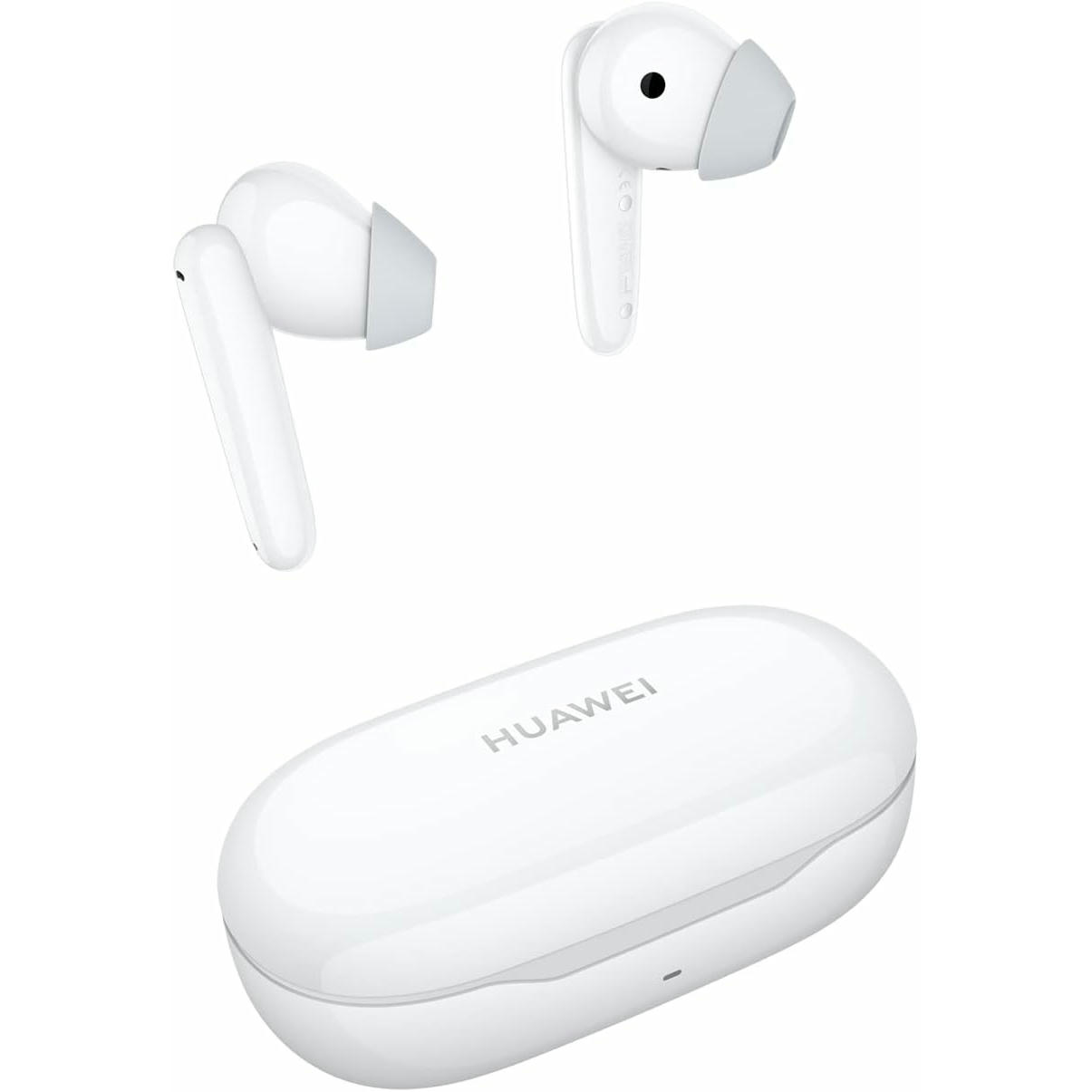 HUAWEI FreeBuds SE Semi-In-Ear Auriculares Bluetooth 5.2 inalámbricos, Cómodos de Llevar, Diseño Premium, Sonido, 24 Horas de batería, Cancelación de Ruido en Llamadas por 2 micrófonos, Blanco