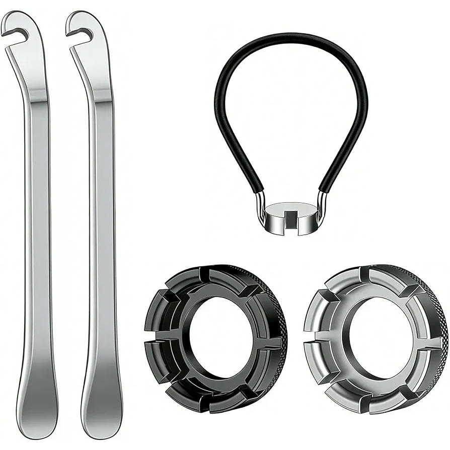 Kit de Herramientas para Radios de Bicicleta 5 Piezas con Llaves Universales y Palancas
