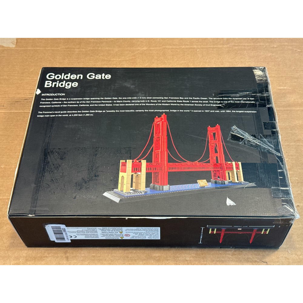 Apostrophe Games - Juego de bloques de construcción del puente Golden Bridge de San Francisco en miniatura, de la famosa serie Monumentos de arquitectura, para niños y adultos, 1977 piezas