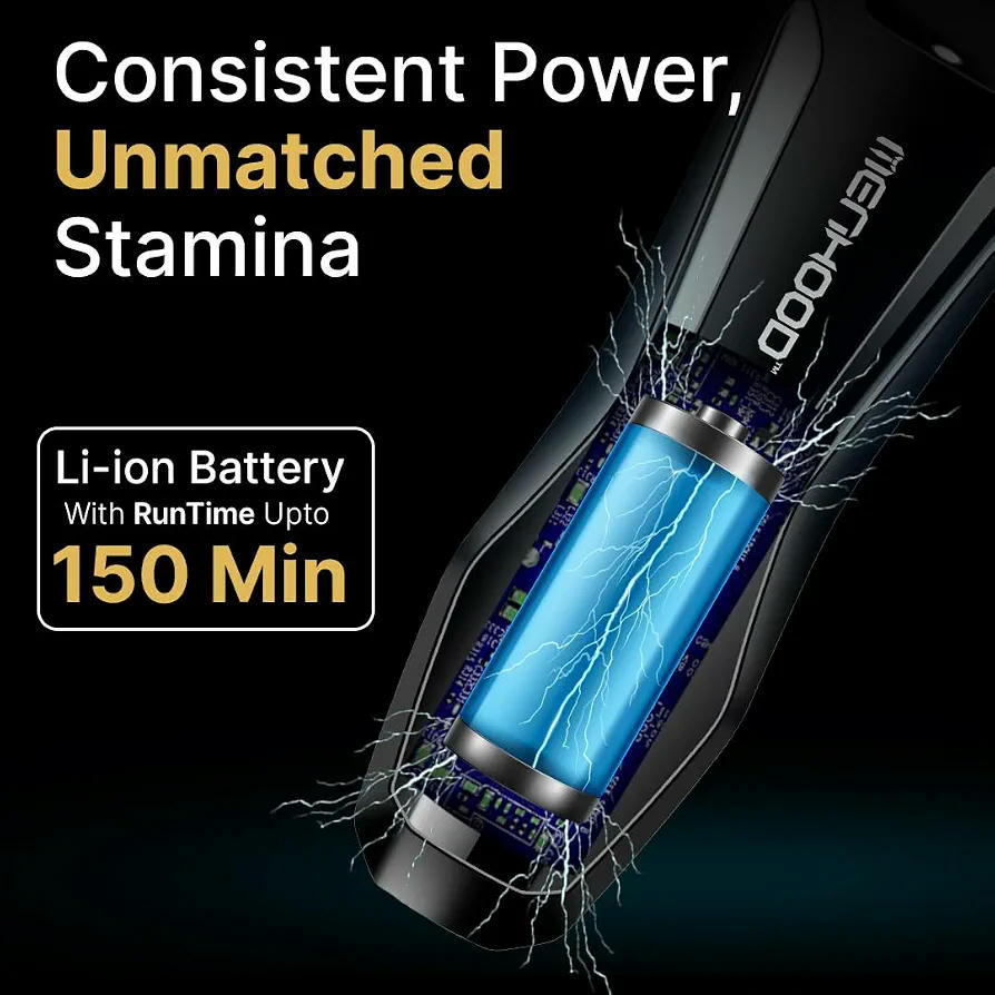 Recortadora inalámbrica a prueba de agua con LED y carga inalámbrica para el cuidado masculino
