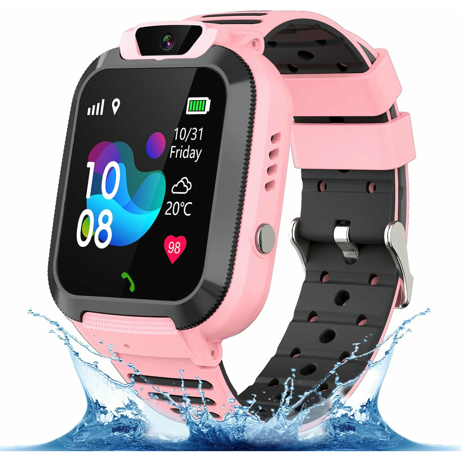 YEDASAH GPS Reloj Inteligente Niño con Llamadas y Chat Voz, Reloj Inteligente con Resistente al Agua, Pantalla Táctil, SOS, Cámara Juegos, Regalos de Cumpleaños para Niños y Niñas de 3 a 12 años