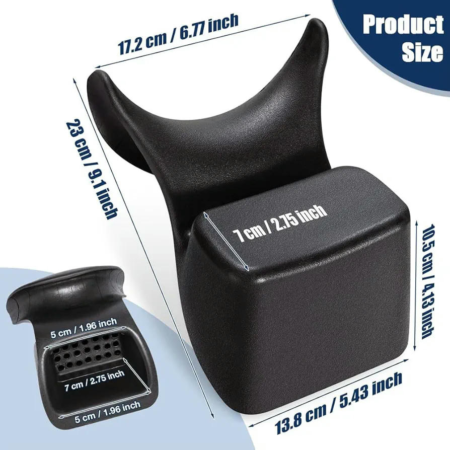 Cojín Reposacabezas para Champú, Silicona Antideslizante, Ideal para Salones y Spas (Color Negro)