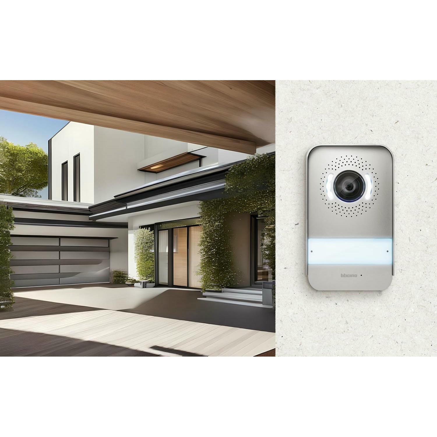 LEGRAND, EASYKIT Essential 367910 - Kit de videoportero de 2 hilos, monitor a color de 7" y cámara gran angular, 1 o 2 unidades familiares, ampliable, IP54-IK07, blanco
