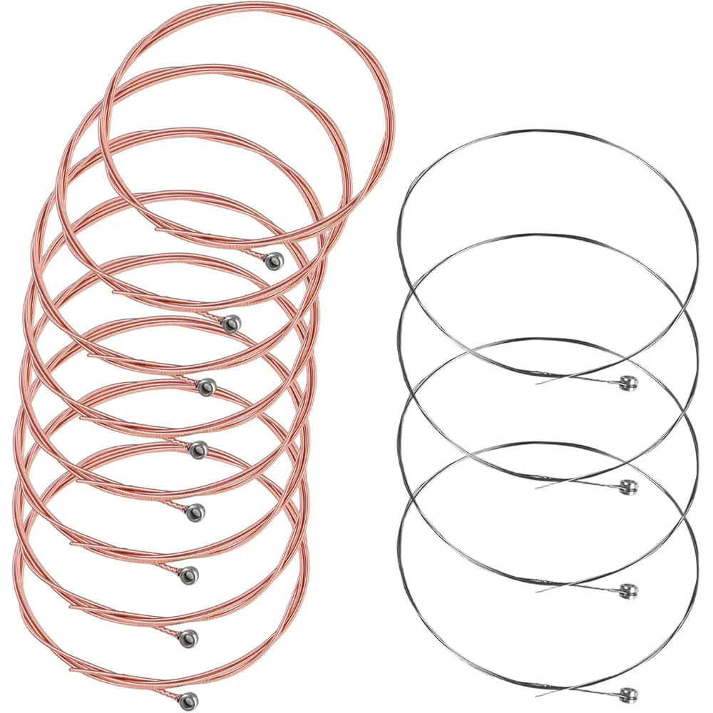 12-String Acoustic Guitar Steel Strings with Copper Winding, Clear and Durable Sound