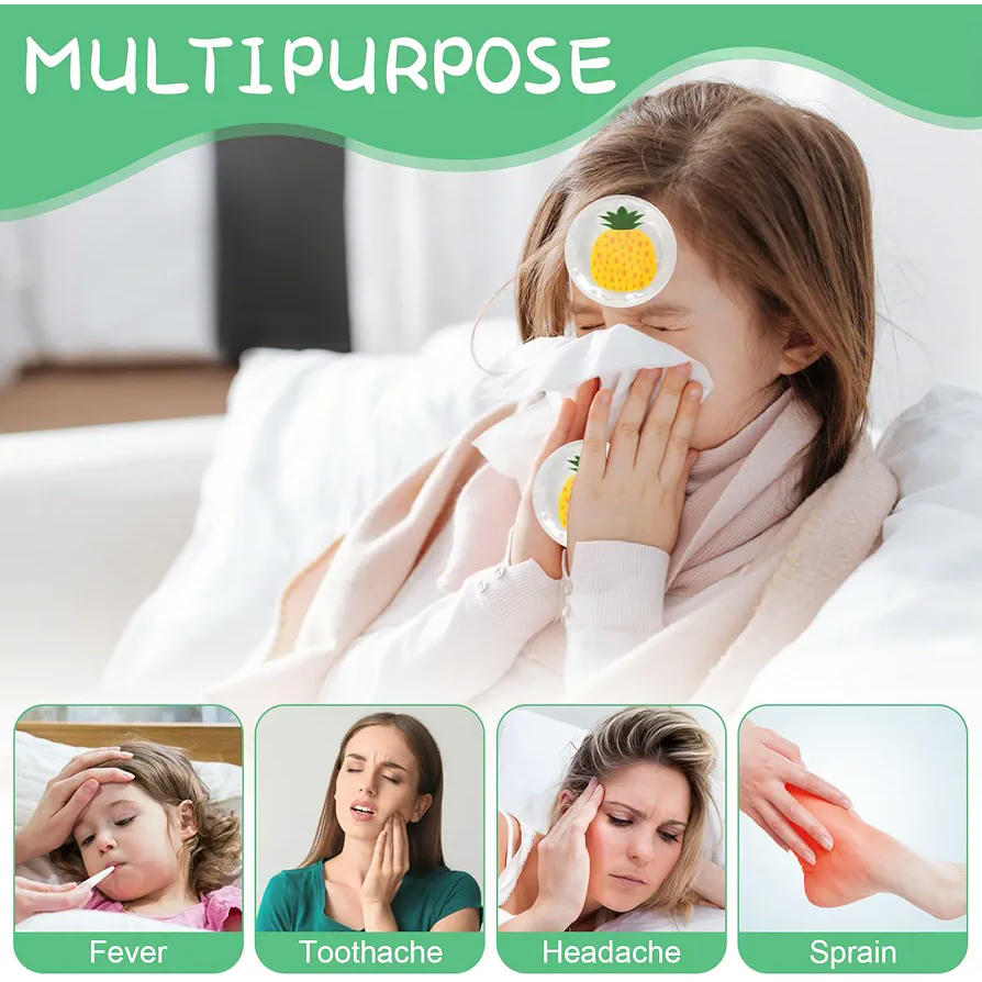 Juego de 3 mascarillas térmicas para ojos secos y migraña con compresas húmedas y frías (Verde)