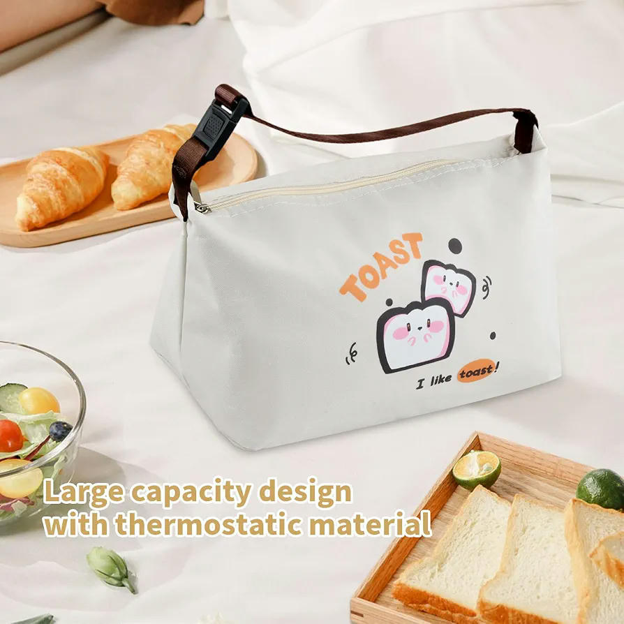 Bolsa térmica porta alimentos, modelo aislante y reutilizable, ideal para oficina y escuela, resistente a fugas, adecuada para niños y adultos, color amarillo