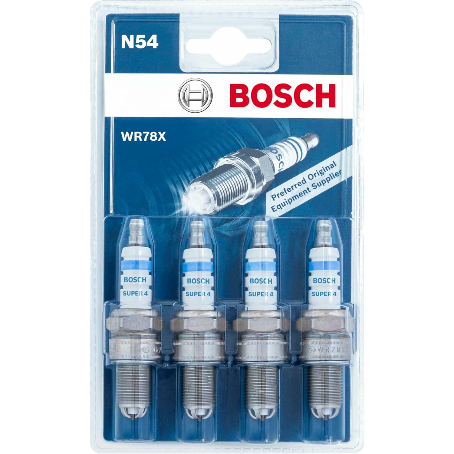 Bosch WR78X (N54) - Bujías de níquel Super 4 - kit de 4
