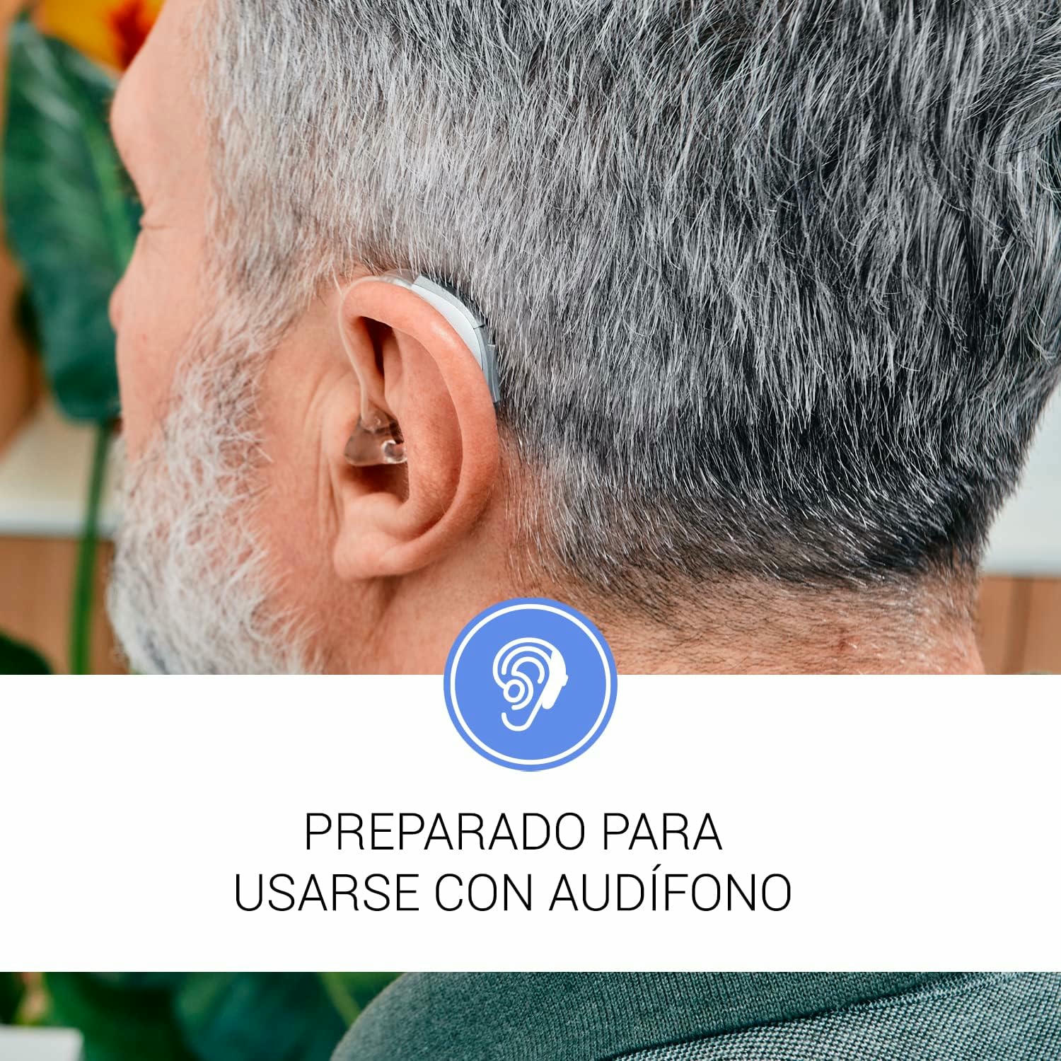 SPC Comfort Volume 2 - Teléfono Fijo | Teclas Grandes para Mayores | Amplificador de Volumen | 3 Memorias Directas | Identificador de Llamadas, Azul