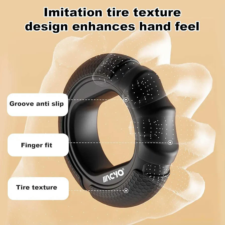 Conjunto de 3 Entrenadores de Agarre con 3 Niveles de Resistencia, Portátiles y Compactos para el Fortalecimiento de Manos y Antebrazos