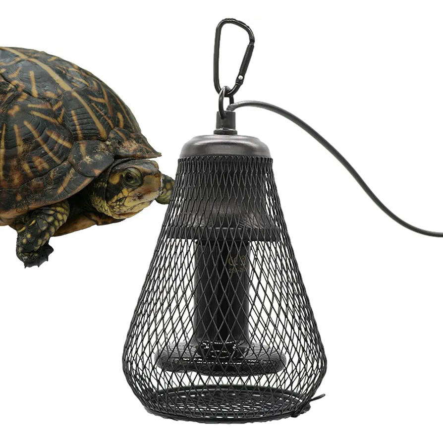 Lámpara de Calor Cerámica para Reptiles y Anfibios, 100W, 220V-230V, Ideal para Terrarios y Jaulas (Color Negro)