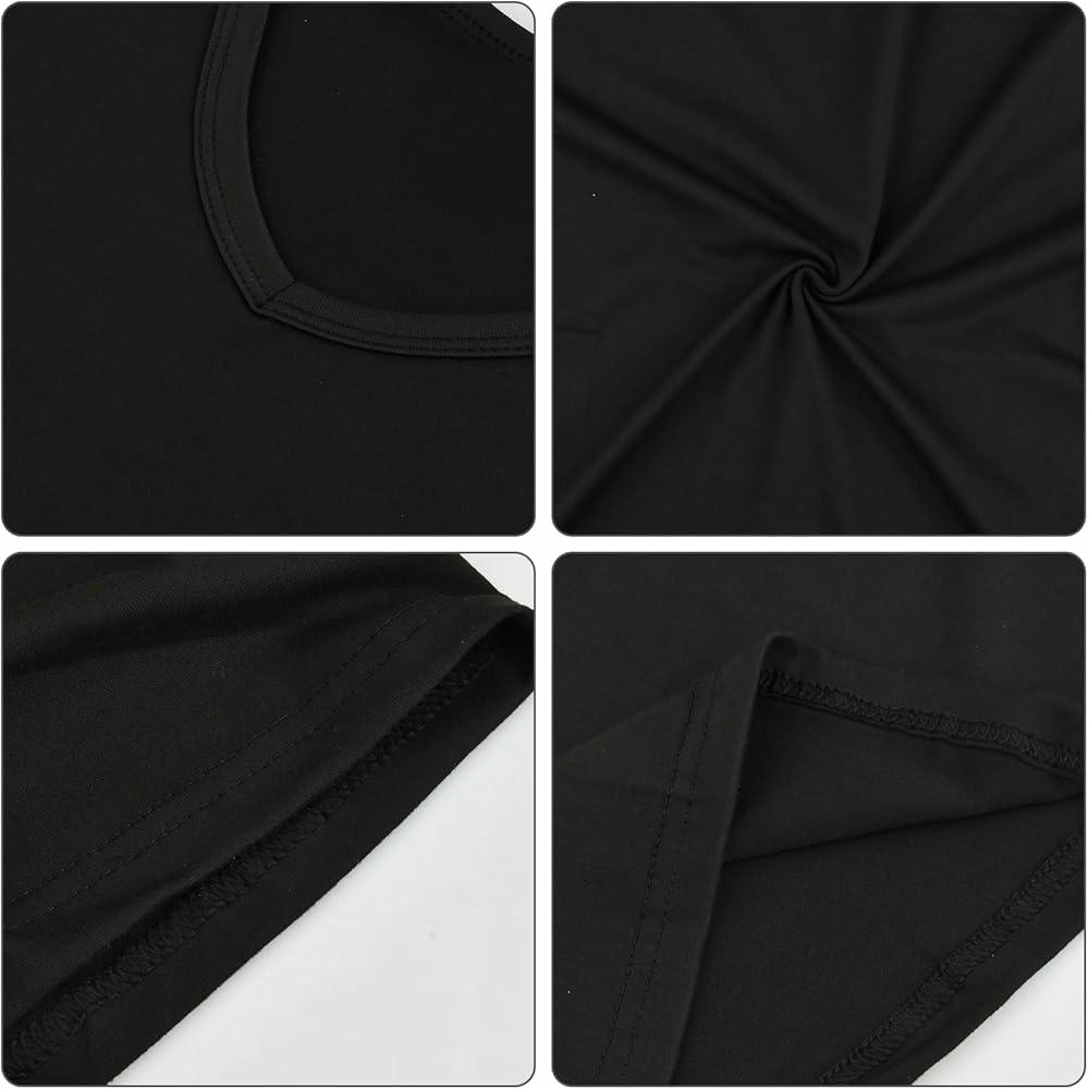 Paquete de 5 camisetas de hombre unicolor negro con cuello en V, camisetas de manga corta de fibra de leche, ideales para uso diario y ocasiones informales, Talla M/L