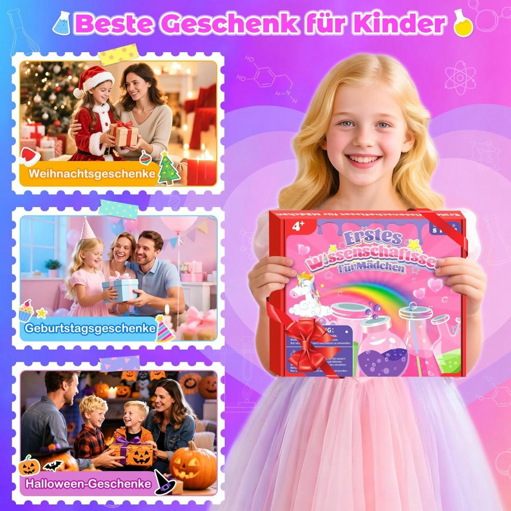 Experimentos para Niños y Niñas de 4 a 12 Años, Juguete STEM, Más de 200 Actividades Creativas con Set de Volcán para Juegos Educativos