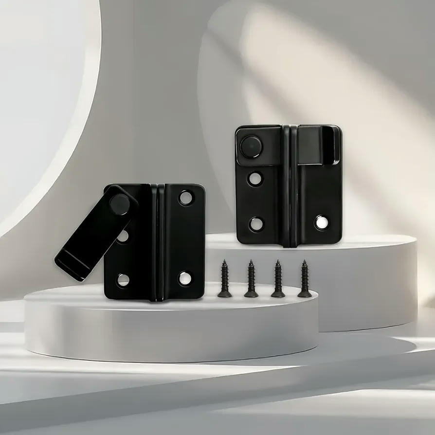 Pestillos Para Puertas, 2 Piezas, Diseño Bloqueable De 270° Para Ventanas Y Puertas (Negro)