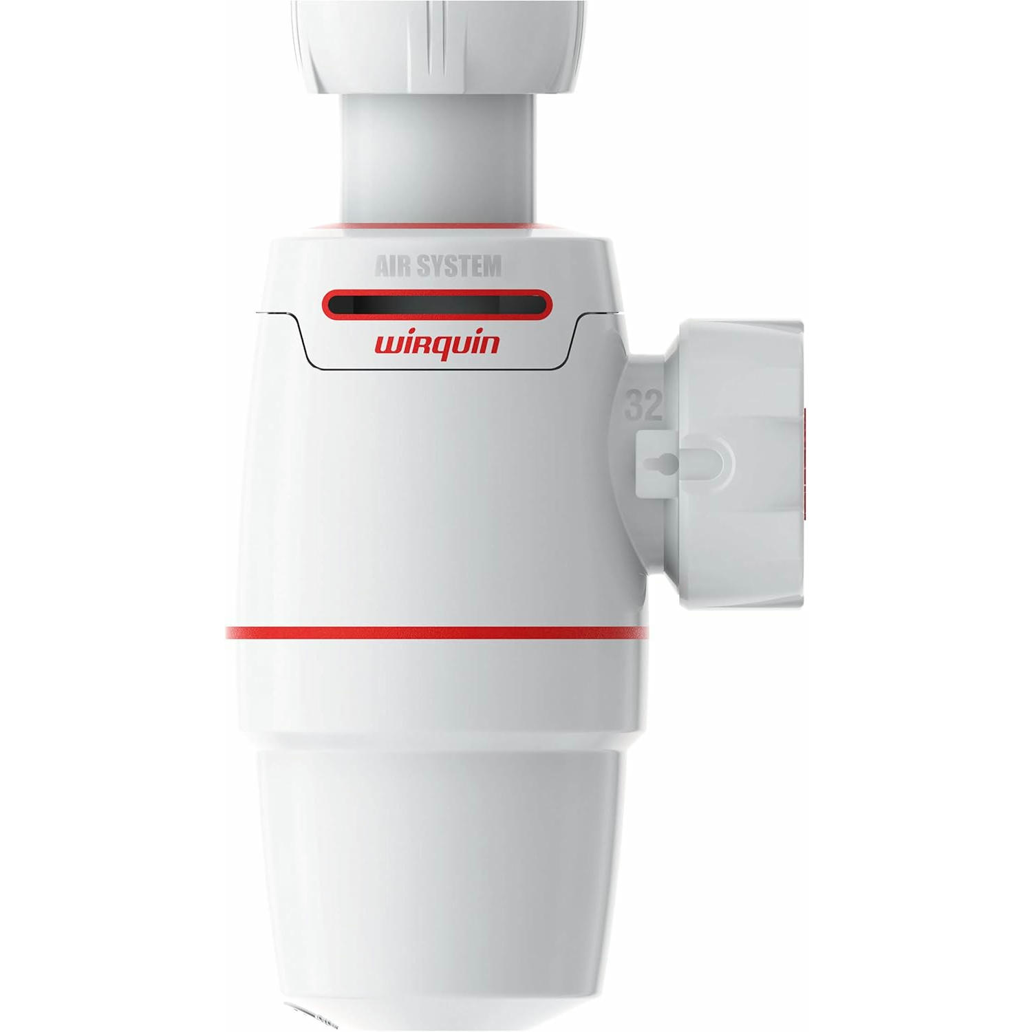 Wirquin 30722158 Neo Air D32-Sifón para Lavabo, Color Blanco, 14.5 x 9.2 x 6.9 cm