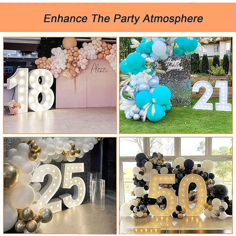 Número 1 de marquesina LED de 70 cm, números iluminados grandes, marco precortado, decoración para cumpleaños, aniversario, boda y fiestas (Número Uno)
