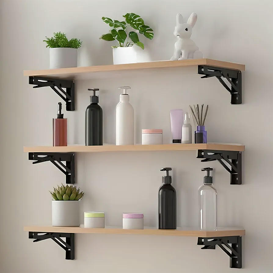Soporte Estante Plegable de Acero Inoxidable con Bisagras, 200mm, 100 kg, Ahorra Espacio, Diseño Práctico