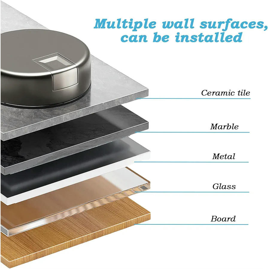 Estante de Ducha con Ventosa Sin Taladro, Organizador Multiusos para Baño y Cocina (Negro)