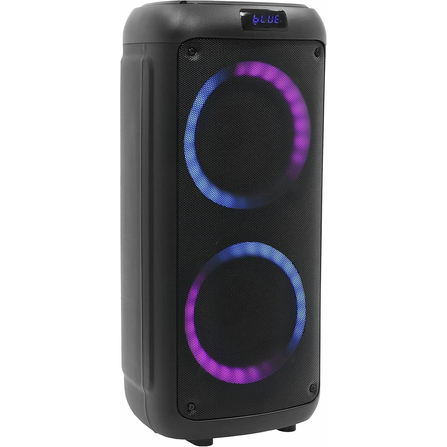 BoomTone DJ Boomaster 300 Altavoz Bluetooth luminoso LED portátil potente 250W, Altavoz Karaoke, Bluetooth inalámbrico, TWS, Recargable USB, sintonizador, lector USB/tarjeta SD.