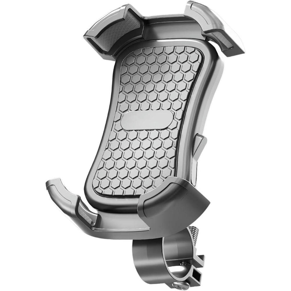 Soporte de teléfono móvil para bicicleta y motocicleta, modelo 360 grados con liberación rápida, compatible con iPhone y Samsung, para dispositivos de 4.7 a 6.8 pulgadas, color amarillos