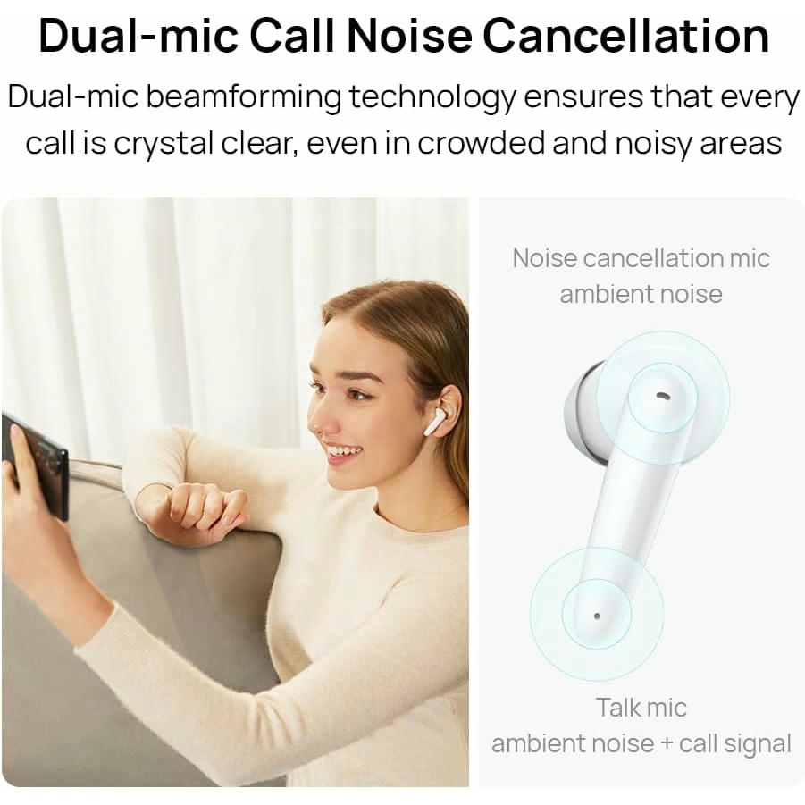 HUAWEI FreeBuds SE Semi-In-Ear Auriculares Bluetooth 5.2 inalámbricos, Cómodos de Llevar, Diseño Premium, Sonido, 24 Horas de batería, Cancelación de Ruido en Llamadas por 2 micrófonos, Cian