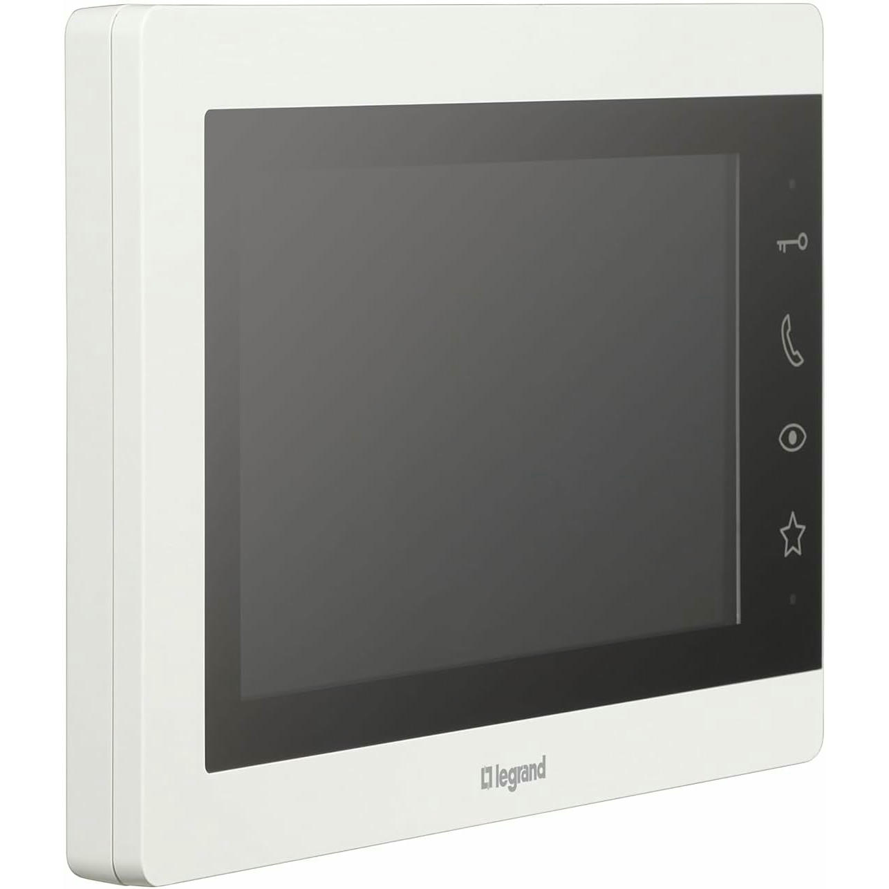 LEGRAND, EASYKIT Essential 367910 - Kit de videoportero de 2 hilos, monitor a color de 7" y cámara gran angular, 1 o 2 unidades familiares, ampliable, IP54-IK07, blanco