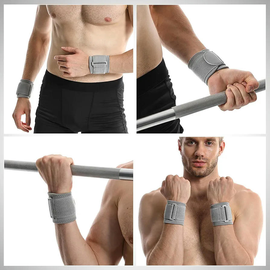 Muñequeras ajustables para entrenamiento de fuerza, 2 piezas de protección para muñecas, diseño transpirable, adecuadas para uso diario y deportivo (Rosa)