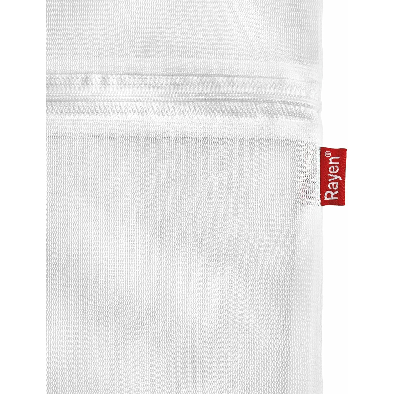 Rayen Rentadora i Assecadora bugaderia | Fundeta per a la bugada amb Cremallera | Bossa Protectora Reutilitzable per al Rentat de Roba | Mida M | 1 unitat, Blanc | 50 x 70 cm