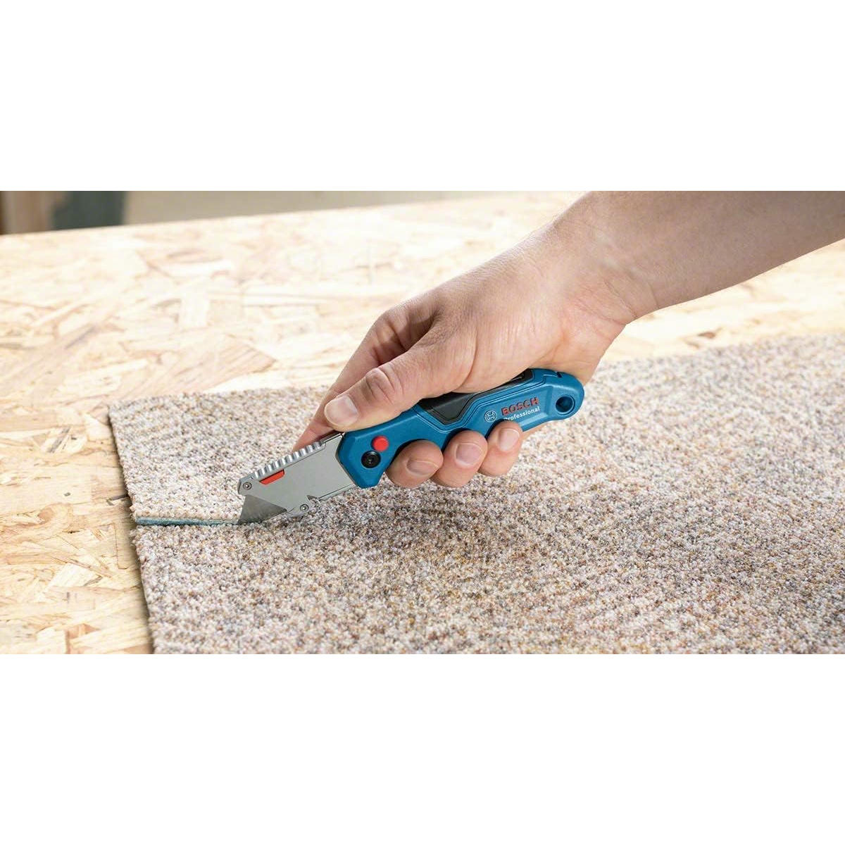 Bosch Professional - Navaja universal plegable (3 cuchillas trapezoidales)