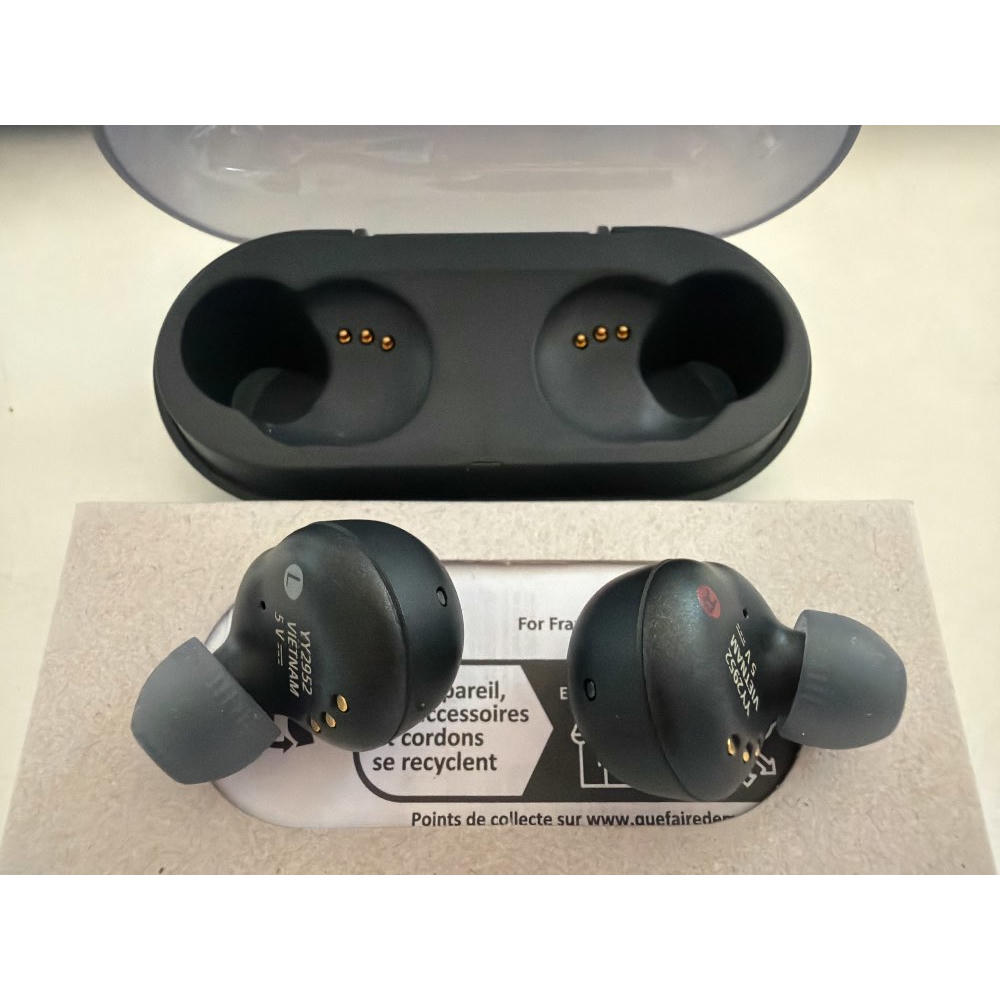 Sony WF-C500 - Auriculares "True Wireless", Hasta 20 horas de autonomía con funda de carga, Compatible con Voice Assistant, Micrófono incorporado para llamadas telefónicas, Conexión Bluetooth, Negro