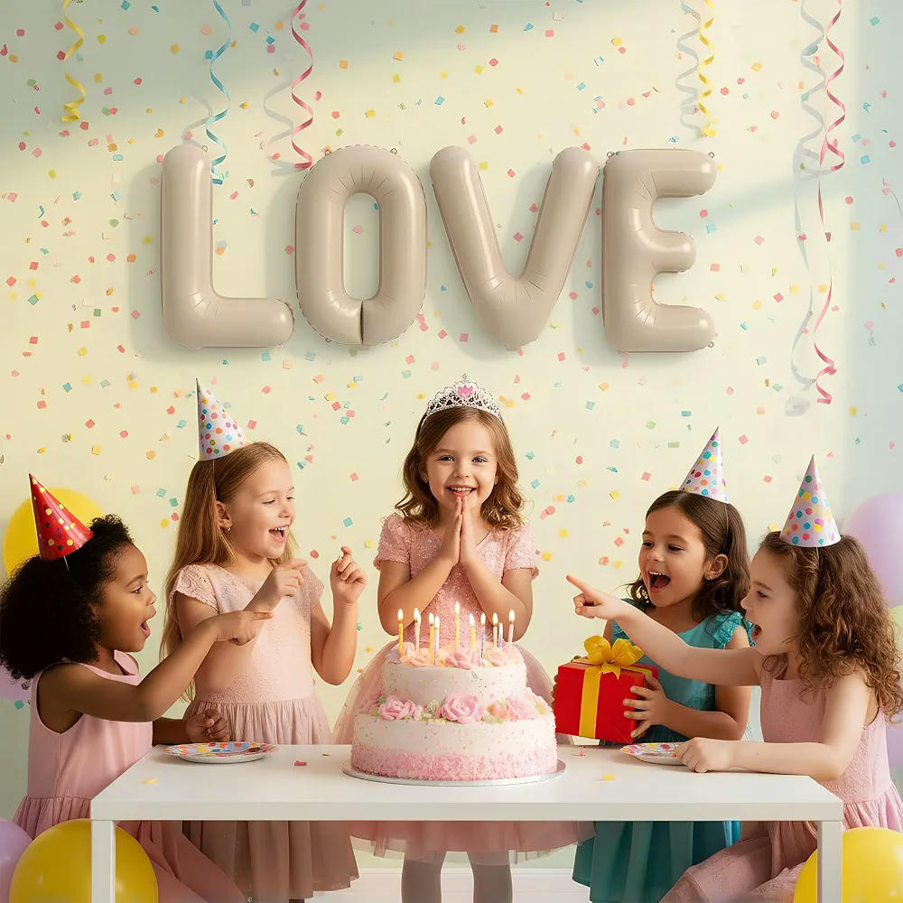 Globos de Corazón Crema Dorado, para Decoración de Bodas y Eventos Especiales, 45 cm
