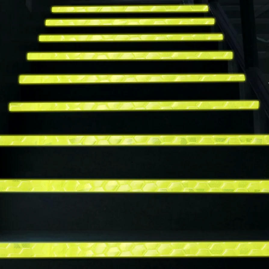 Cinta reflectante de seguridad, 2 unidades de cinta adhesiva para conducción nocturna, cinta advertencia autoadhesiva, 5 metros, ideal para vehículos y bicicletas