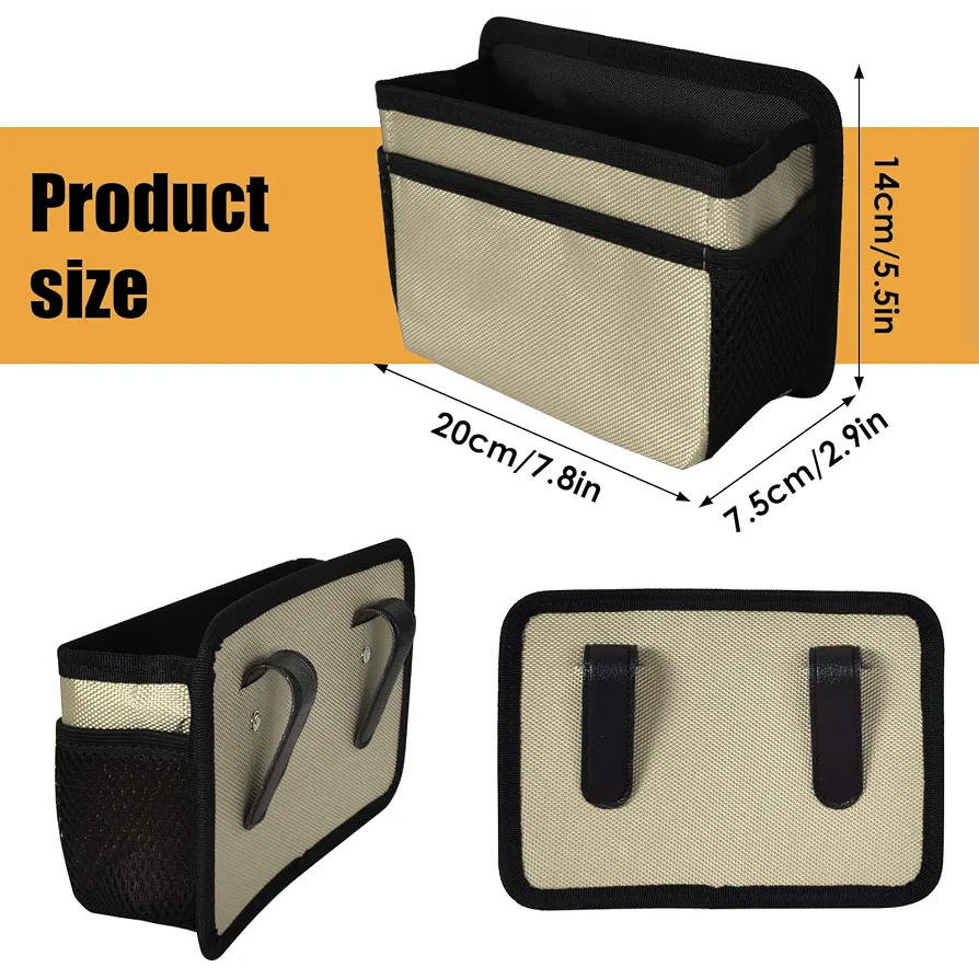 Cubo de Basura Plegable Portátil para Coche, Impermeable y a Prueba de Fugas, Incluye Bolsa de Basura - Color Verde Militar