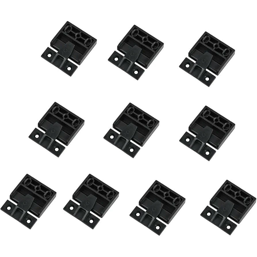 Conector de panel plano, 10 piezas, clips para muebles de gabinete, soporte de hasta 20 kg, adecuado para armarios y muebles, instalación sencilla