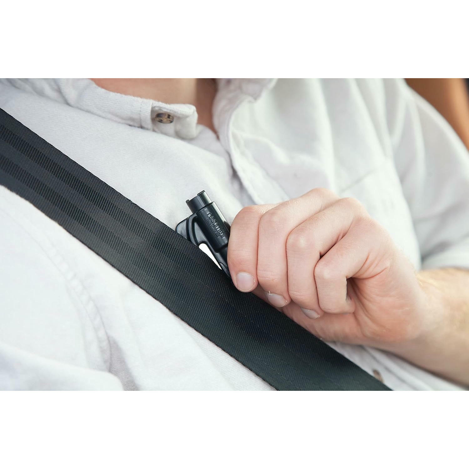 Resqme GBO-RQM-BLACK Herramienta Rompecristales, Negro, 1 Unidad