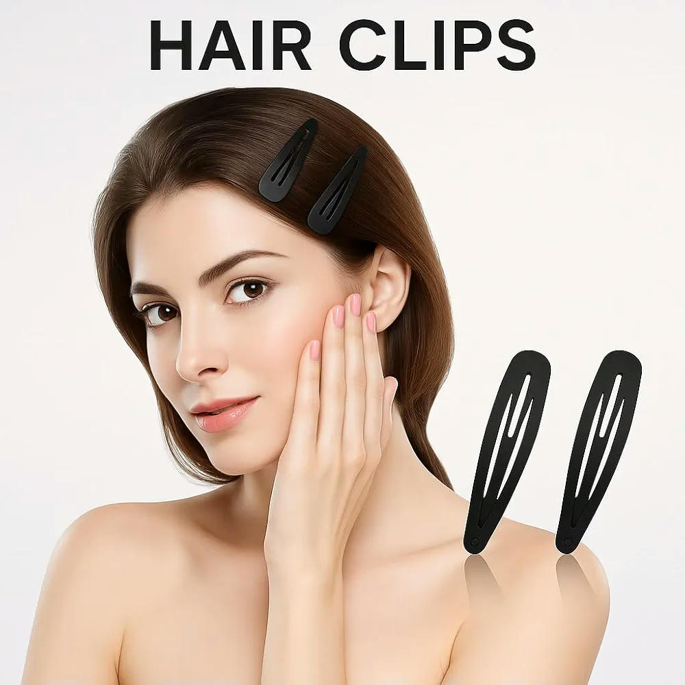 Pinzas para el Cabello de Metal Pequeñas, 40 Piezas de Horquillas para Mujer y Niña, Accesorios Prácticos en Color Negro y Combinaciones Variadas