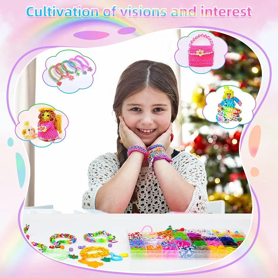 Kit de Bandas de Goma Sofore, más de 2500 Bandas Elásticas Coloridas para Manualidades, 40 Colores, Accesorios para Pulseras DIY