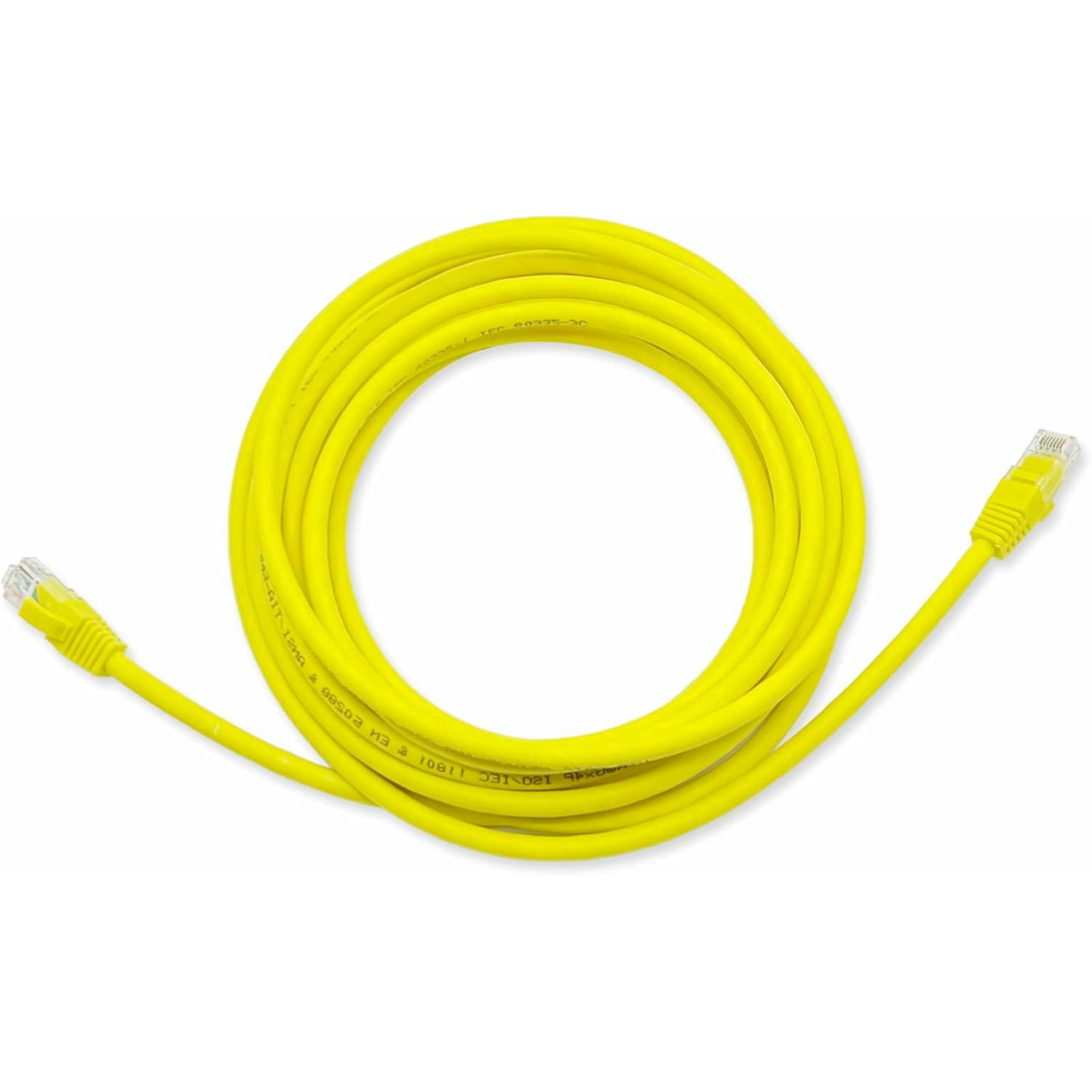 D.Square - Cable Ethernet Internet LAN 10m, Cat.6 U/UTP Amarillo, Cable de Red LSOH, Conector Rj45, 1 GB/S, Ideal para Router/Móderms, Switch, Repetidor, Ordenador, Portátil, Red Locales.