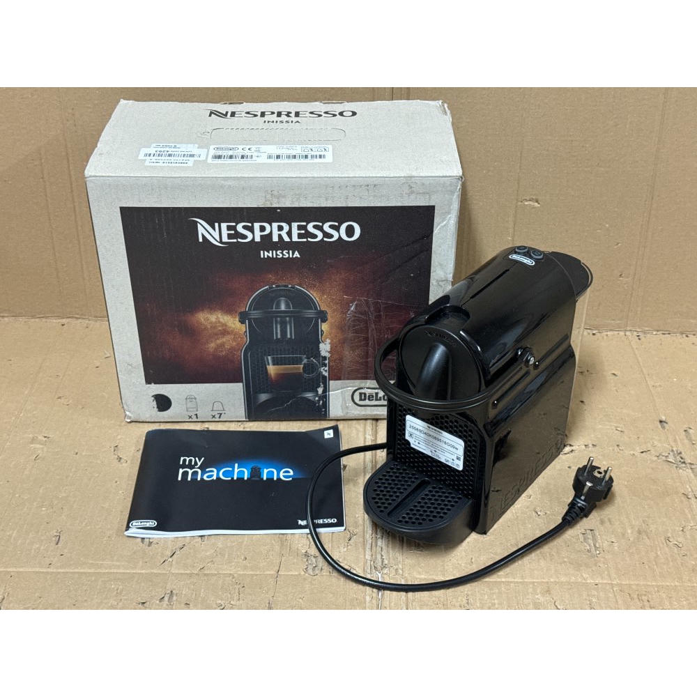 Nespresso De'Longhi Inissia EN80.B - Cafetera monodosis de cápsulas Nespresso, 19 bares, apagado automático, color negro