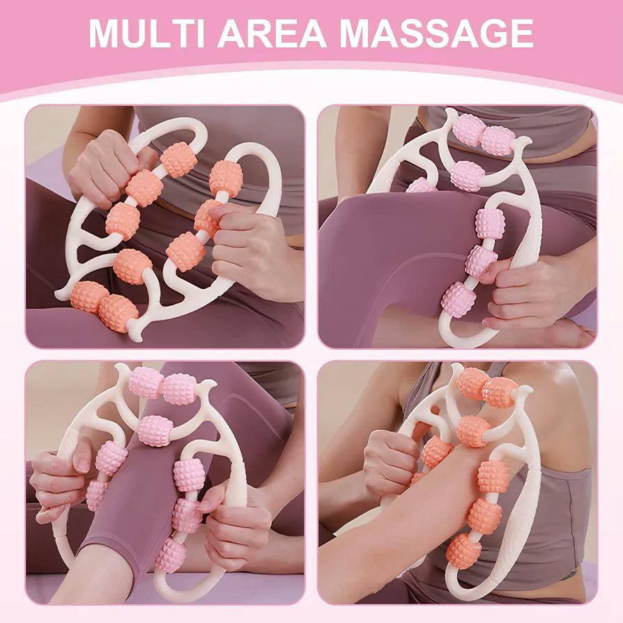 Rodillo Muscular de Espuma 3D para Masaje de Piernas y Cuerpo, Alivio de Rigidez y Fatiga