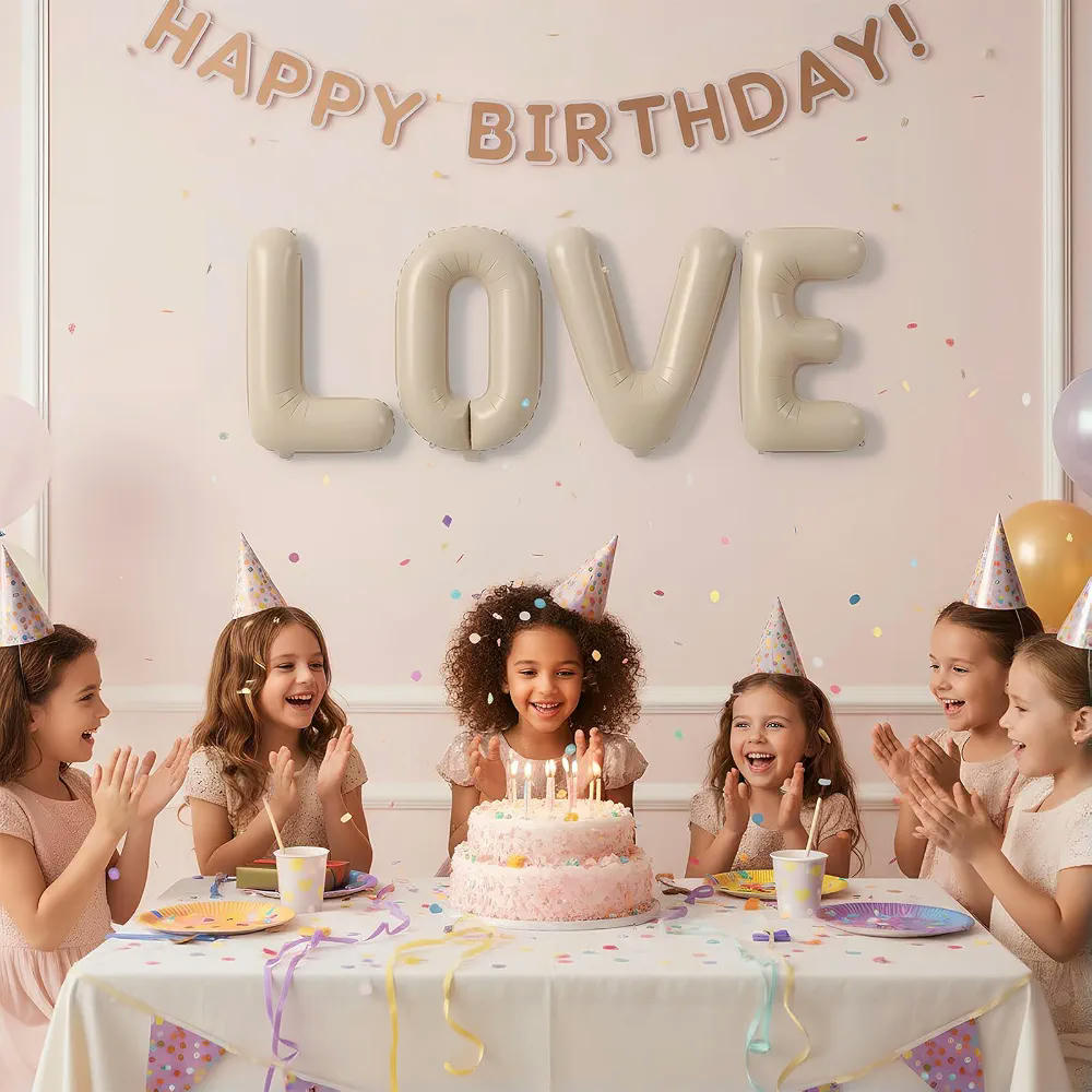 Globos de Corazón Crema Dorado, para Decoración de Bodas y Eventos Especiales, 45 cm