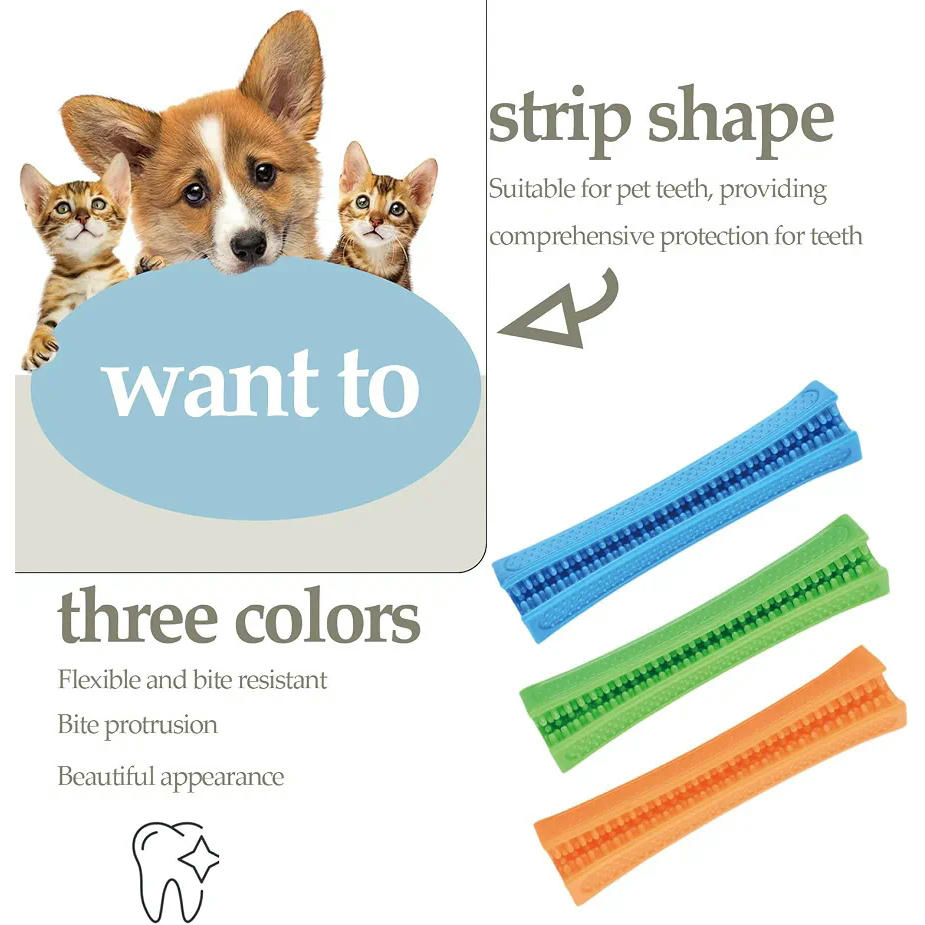 Juego de 3 Juguetes para Perros Masticables Interactivos en Tres Colores, para morder (Multicolor)