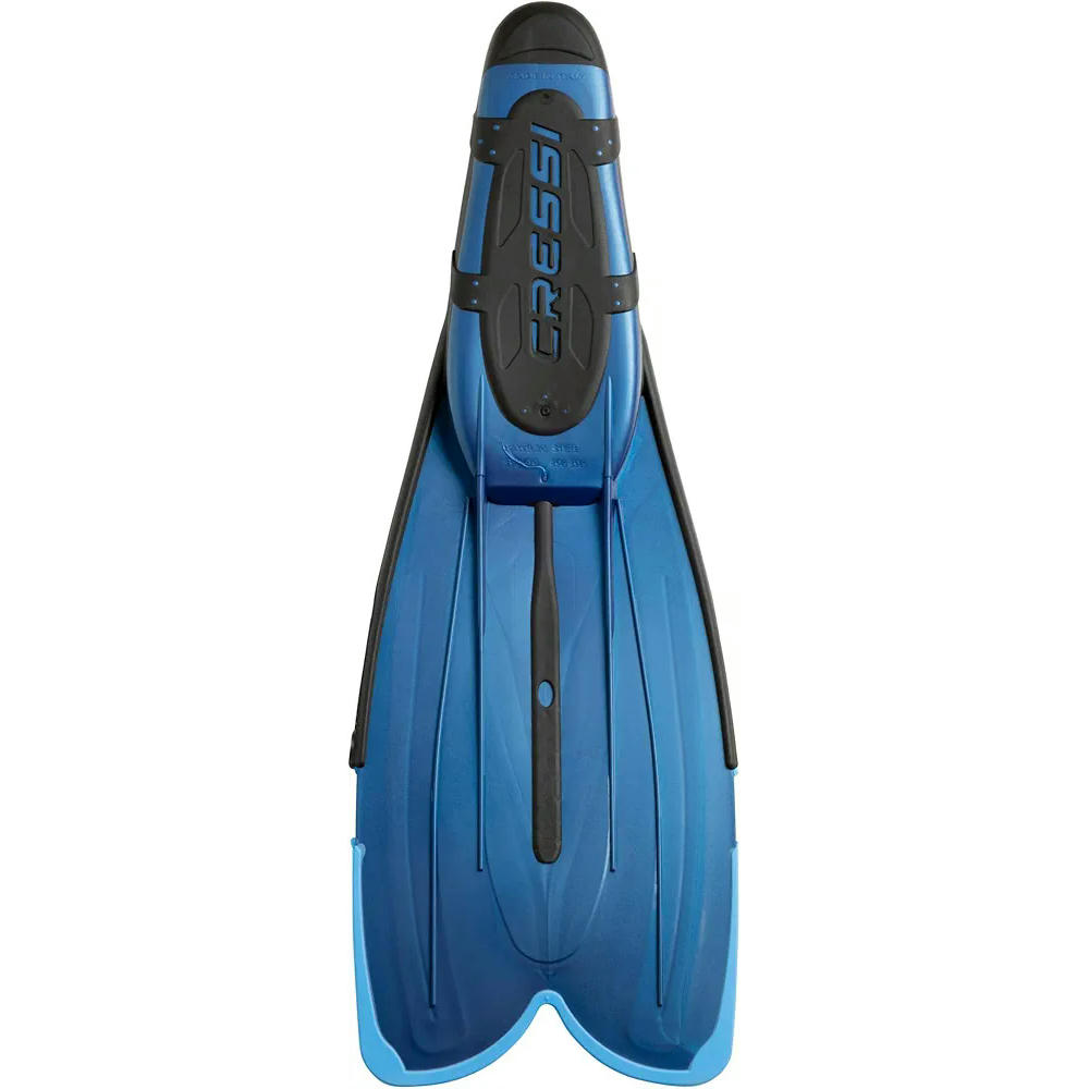 Cressi Agua Short aletas de snorkeling unisex para adultos, ideales para iniciación y uso recreativo, talla 45/46 color azul