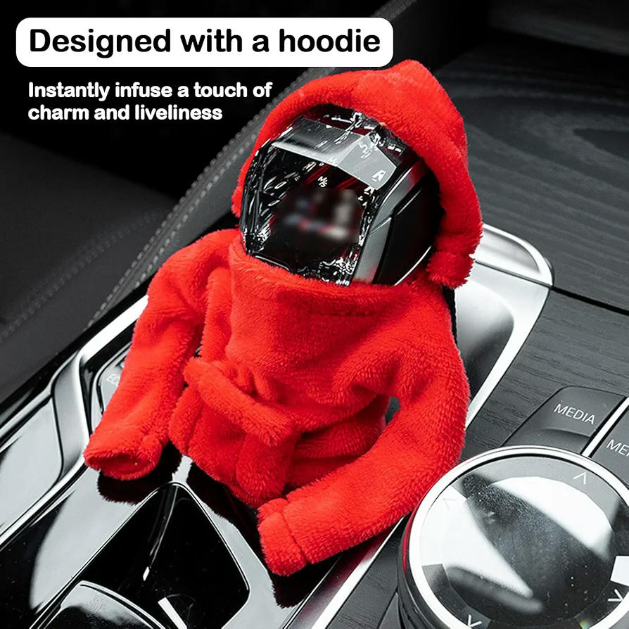 3 Piezas Sudadera para Palanca de Cambios Universal, Protector Funda de Cambio para Vehículos Manuales y Automáticos, Accesorios para Interior de Coche