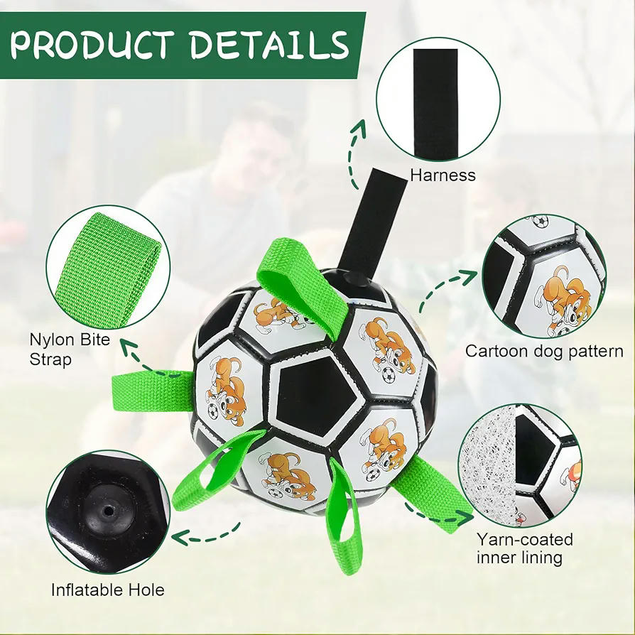 Pelota Interactiva para Perros con Bomba de Aire y Cuerda Masticar - Juguete de PVC Resistente